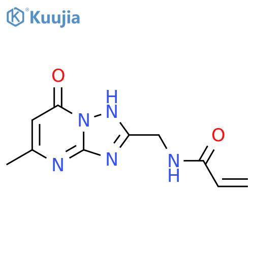 N-({7-hydroxy-5-methyl-1,2,4triazolo1,5-apyrimidin-2-yl}methyl)prop-2-enamide structure