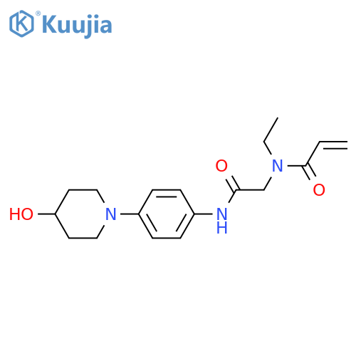 N-Ethyl-N-[2-[[4-(4-hydroxy-1-piperidinyl)phenyl]amino]-2-oxoethyl]-2-propenamide structure