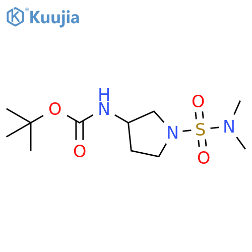 tert-butyl N-1-(dimethylsulfamoyl)pyrrolidin-3-ylcarbamate structure