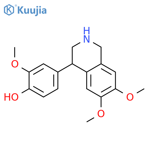 Phenol,2-methoxy-4-(1,2,3,4-tetrahydro-6,7-dimethoxy-4-isoquinolinyl)- structure