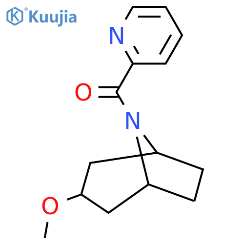((1R,5S)-3-methoxy-8-azabicyclo[3.2.1]octan-8-yl)(pyridin-2-yl)methanone structure
