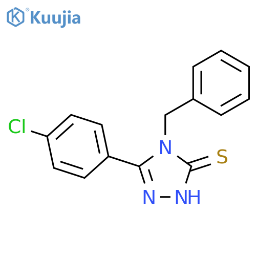 4-Benzyl-5-(4-chlorophenyl)-4H-1,2,4-triazole-3-thiol structure