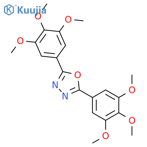 bis(3,4,5-trimethoxyphenyl)-1,3,4-oxadiazole structure
