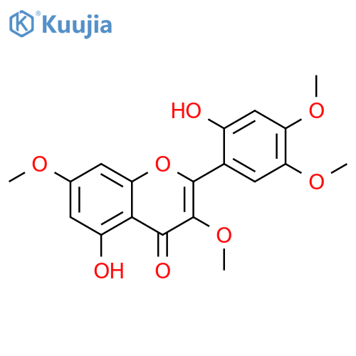 4H-1-Benzopyran-4-one,5-hydroxy-2-(2-hydroxy-4,5-dimethoxyphenyl)-3,7-dimethoxy- structure