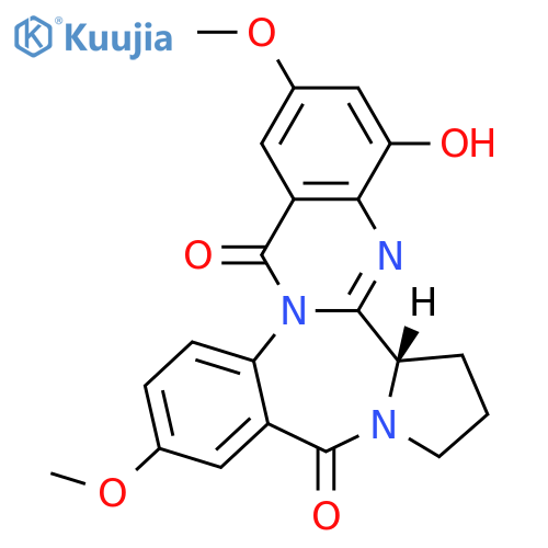 10H,16H-Pyrrolo[2,1-c]quinazolino[3,2-a][1,4]benzodiazepine-10,16-dione,5b,6,7,8-tetrahydro-4-hydroxy-2,12-dimethoxy-, (5bS)- structure
