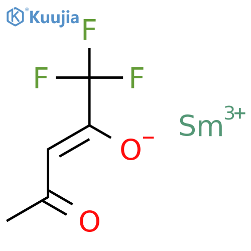 Samarium,tris(1,1,1-trifluoro-2,4-pentanedionato-kO,kO')- (9CI) structure