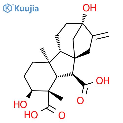(1S,2S,3S,4S,5S,8S,9S,12S)-5,12-Dihydroxy-4,8-dimethyl-13-methylidenetetracyclo[10.2.1.01,9.03,8]pentadecane-2,4-dicarboxylic acid structure