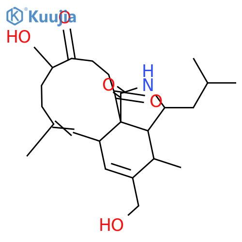 Aspochalasin C; 17-Epimer, 19,20-dihydro, 12-hydroxy, 18-ketone structure