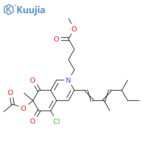 Sclerotioramine; 7-Epimer, N-(3-methoxycarbonylpropyl) structure