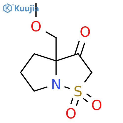 3a-(Methoxymethyl)-hexahydro-1lambda6-pyrrolo[1,2-b][1,2]thiazole-1,1,3-trione structure