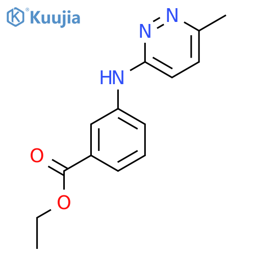 ethyl 3-(6-methylpyridazin-3-yl)aminobenzoate structure