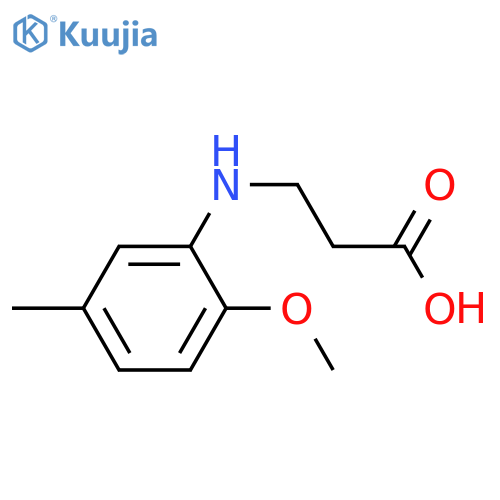 3-(2-methoxy-5-methylphenyl)aminopropanoic Acid structure