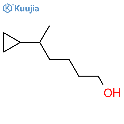 5-Cyclopropylhexan-1-ol structure