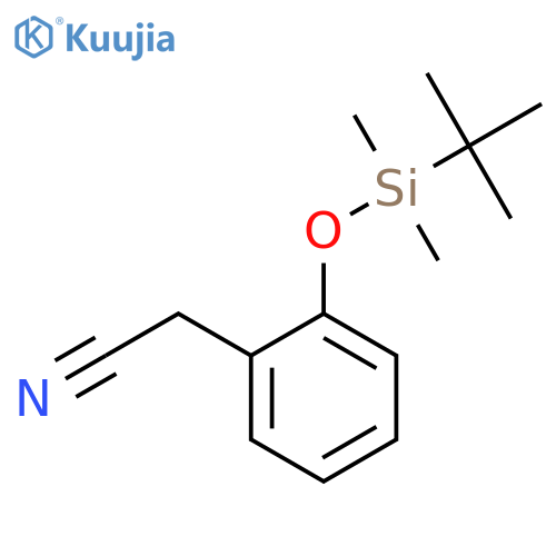 2-[2-[Tert-butyl(dimethyl)silyl]oxyphenyl]acetonitrile structure