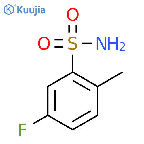 5-fluoro-2-methylbenzene-1-sulfonamide structure