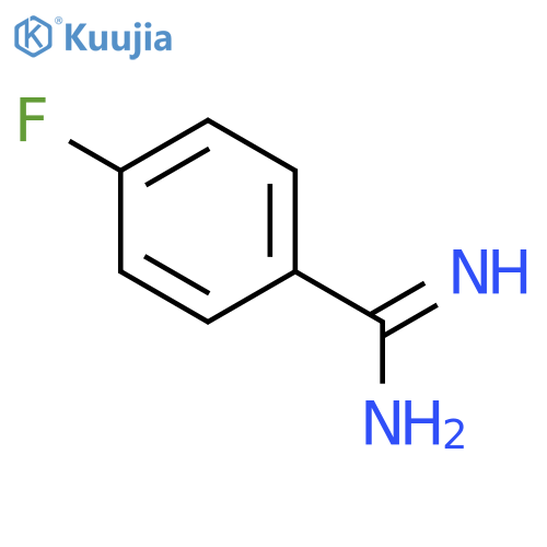 4-Fluorobenzene-1-carboximidamide Hydrochloride Hydrate structure