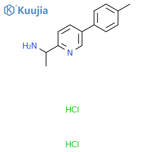 1-(5-p-Tolyl-pyridin-2-yl)-ethylamine dihydrochloride structure