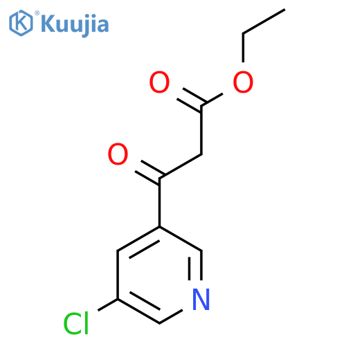 Ethyl 3-(5-chloropyridin-3-yl)-3-oxopropanoate structure