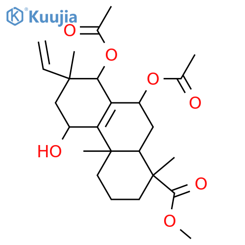 7,11,14-Trihydroxy-8,15-isopimaradien-18-oic acid; (7α,11α,14α)-form, 7,14-Di-Ac, Me ester structure