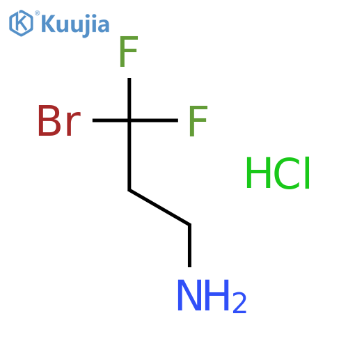 1-Propanamine,3-bromo-3,3-difluoro-, hydrochloride (1:1) structure
