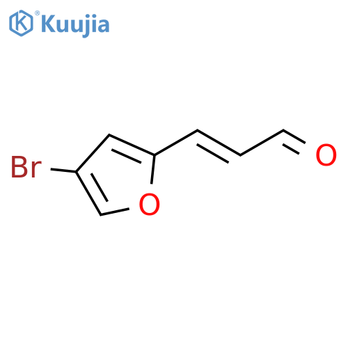 3-(4-bromofuran-2-yl)prop-2-enal structure