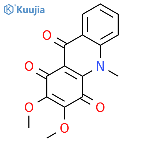 1,4,9(10H)-Acridinetrione,2,3-dimethoxy-10-methyl- structure
