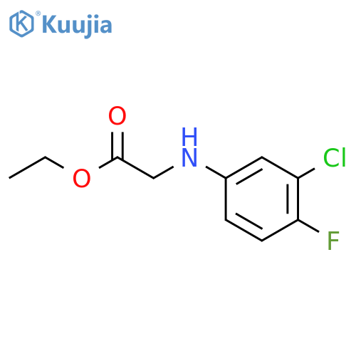 Ethyl 2-(3-Chloro-4-fluoroanilino)acetate structure