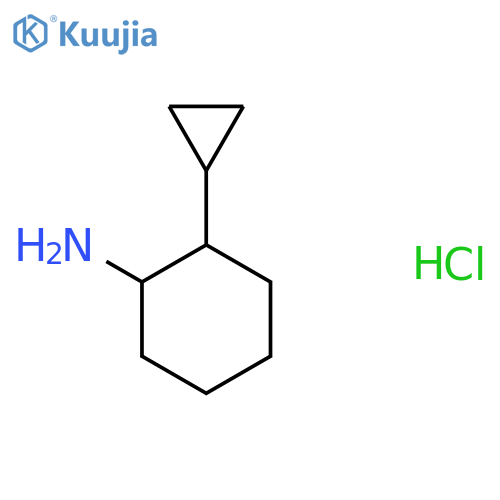 2-Cyclopropylcyclohexan-1-amine;hydrochloride structure