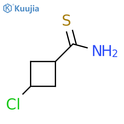 3-Chlorocyclobutane-1-carbothioamide structure