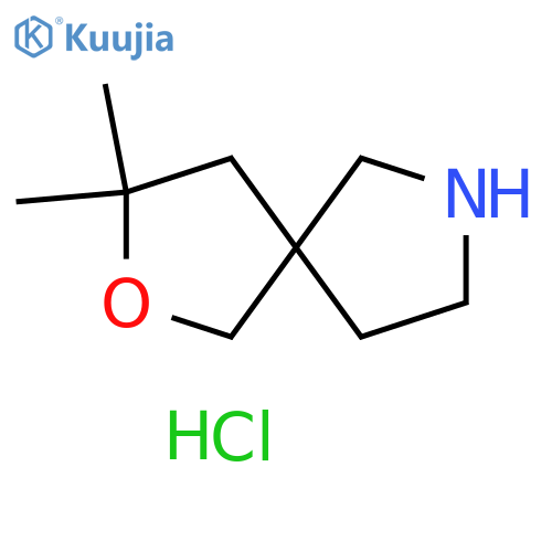 2-Oxa-7-azaspiro[4.4]nonane, 3,3-dimethyl-, hydrochloride (1:1) structure