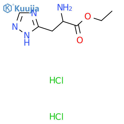 ethyl 2-amino-3-(4H-1,2,4-triazol-3-yl)propanoate dihydrochloride structure