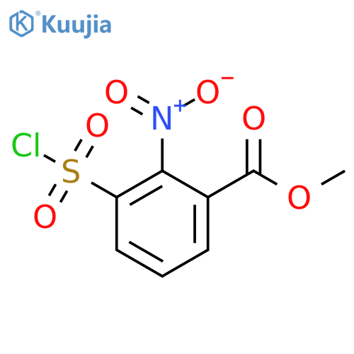 Methyl 3-chlorosulfonyl-2-nitrobenzoate structure