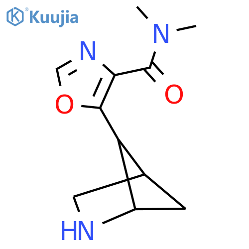 5-{2-azabicyclo[2.1.1]hexan-5-yl}-N,N-dimethyl-1,3-oxazole-4-carboxamide structure