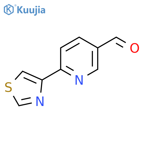 6-(1,3-Thiazol-4-yl)pyridine-3-carbaldehyde structure