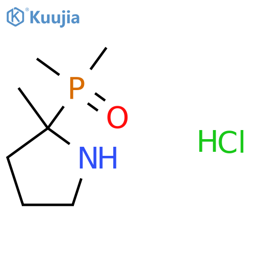 2-Dimethylphosphoryl-2-methylpyrrolidine;hydrochloride structure