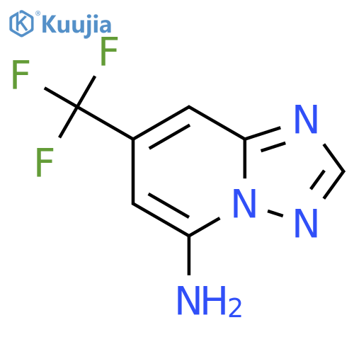 7-(Trifluoromethyl)-[1,2,4]triazolo[1,5-a]pyridin-5-amine structure