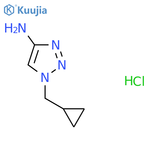 1-(Cyclopropylmethyl)triazol-4-amine;hydrochloride structure
