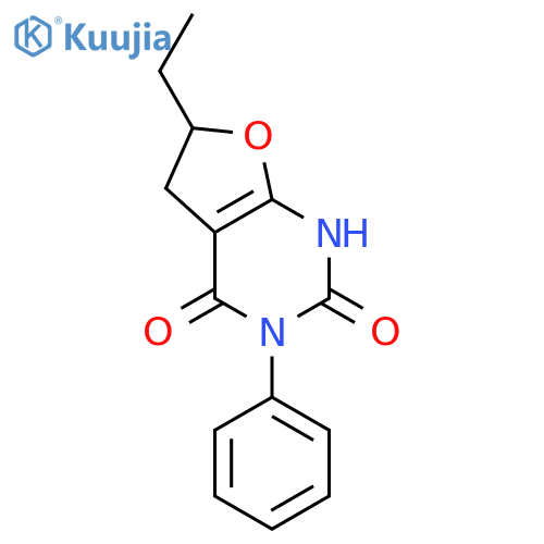 Furo[2,3-d]pyrimidine-2,4(1H,3H)-dione,6-ethyl-5,6-dihydro-3-phenyl- structure