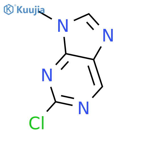 2-Chloro-9-methyl-9H-purine structure