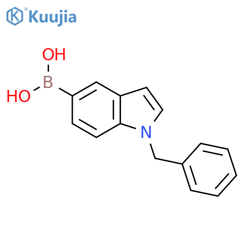 (1-Benzylindol-5-yl)boronic acid structure