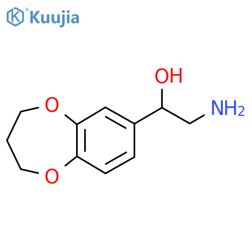 2-Amino-1-(3,4-dihydro-2H-benzo[b][1,4]dioxepin-7-yl)ethan-1-ol structure