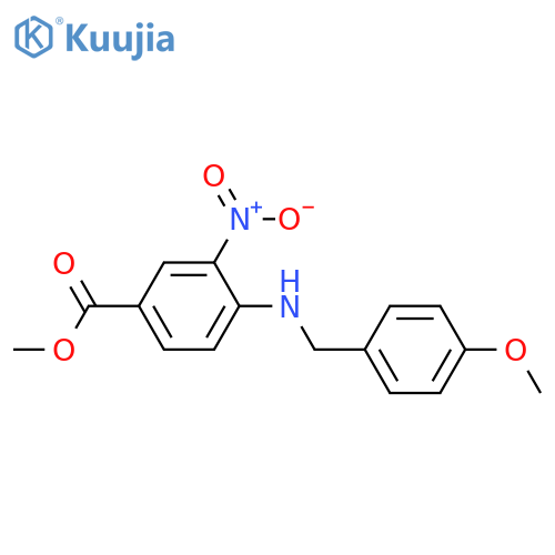 Methyl 4-{(4-Methoxyphenyl)methylamino}-3-nitrobenzoate structure