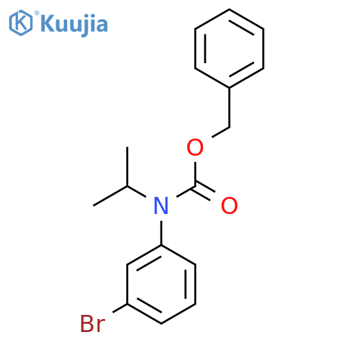 benzyl N-(3-bromophenyl)-N-(propan-2-yl)carbamate structure