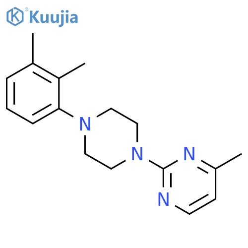 2-[4-(2,3-dimethylphenyl)piperazin-1-yl]-4-methylpyrimidine structure
