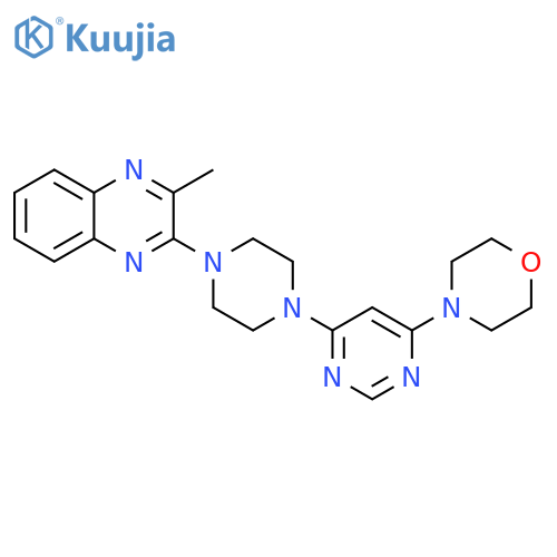 2-methyl-3-{4-[6-(morpholin-4-yl)pyrimidin-4-yl]piperazin-1-yl}quinoxaline structure