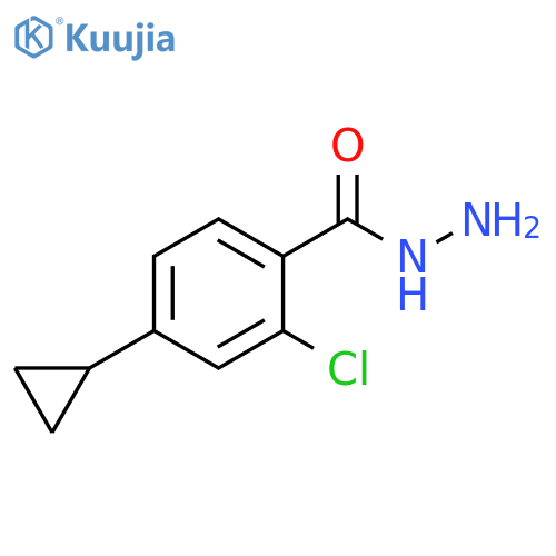 2-Chloro-4-cyclopropylbenzohydrazide structure