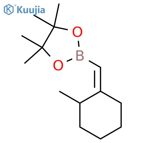 4,4,5,5-Tetramethyl-2-[(2-methylcyclohexylidene)methyl]-1,3,2-dioxaborolane structure