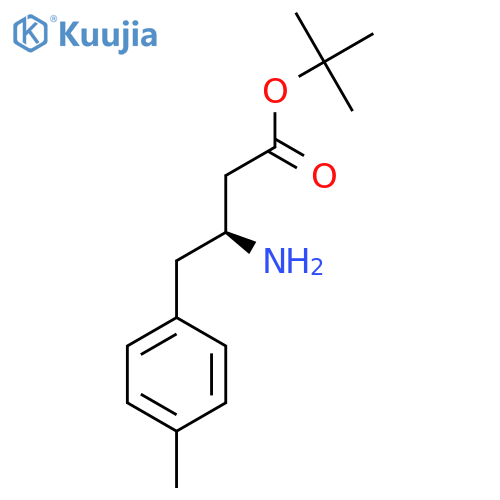 tert-butyl (3S)-3-amino-4-(4-methylphenyl)butanoate structure