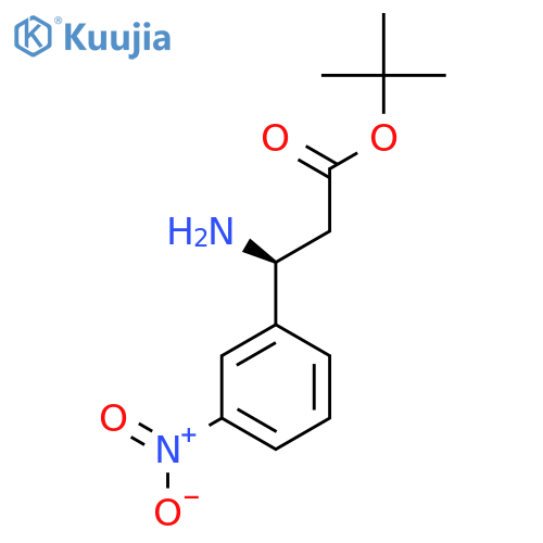 tert-butyl (3S)-3-amino-3-(3-nitrophenyl)propanoate structure