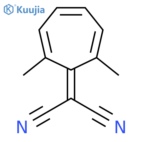 Propanedinitrile, (2,7-dimethyl-2,4,6-cycloheptatrien-1-ylidene)- structure